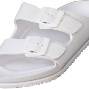 Norty Women's Indoor Outdoor 2 Strap Adjustable Buckles slide